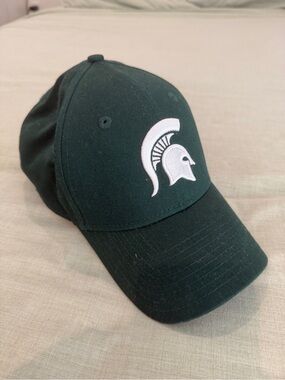 Michigan State Spartans Green Adjustable Hat – Embroidered